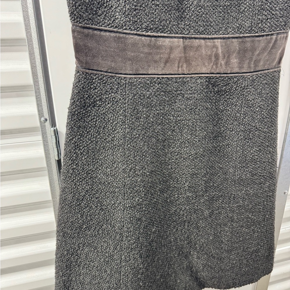 Tory Burch Wool Blend Sleveless Dress Brown Womens Size 12 Utility Lagenlook - Picture 9 of 12